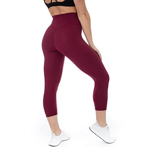 Seamless Leggings Compression Yoga Pants Womens Capri Pants