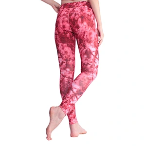 Girls Tie Dye Slimming Fitness Leggings Recycled Fabric Yoga Pants
