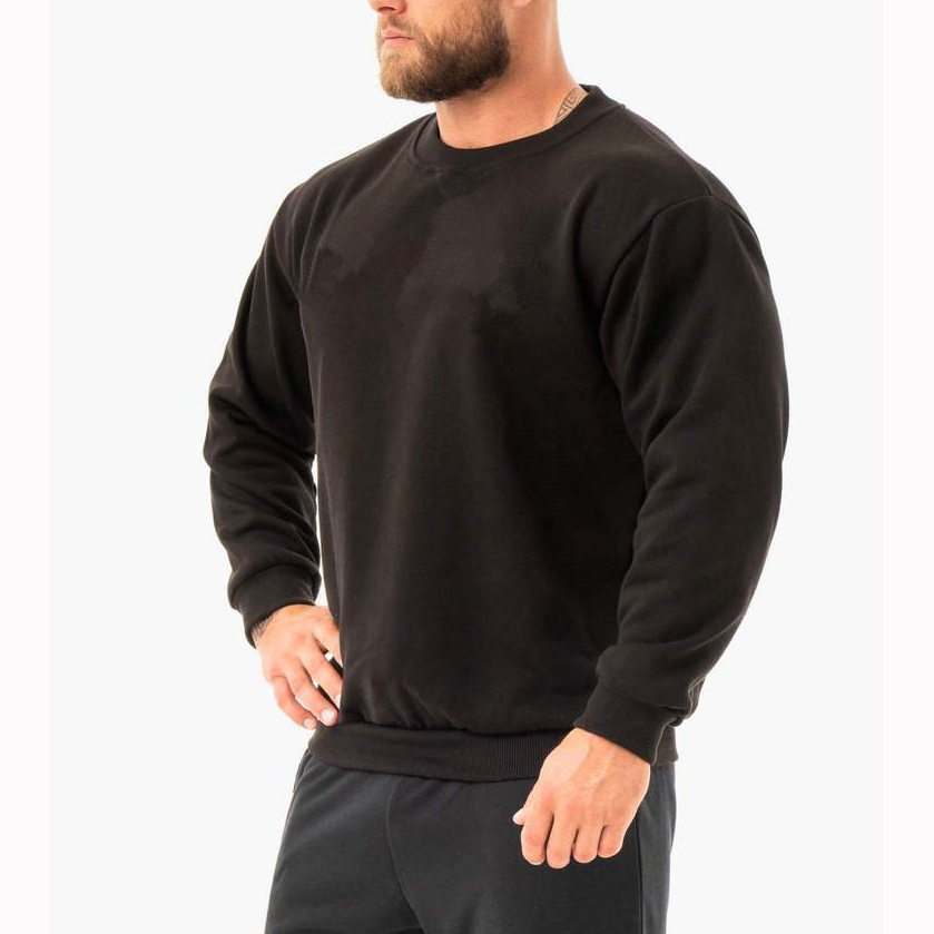 Custom Wholesale oversized Gym Crew Neck Sweat Shirts Men Crewneck Sweatshirt