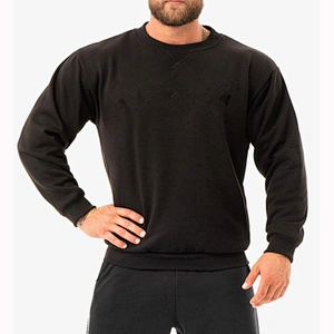 Custom Wholesale oversized Gym Crew Neck Sweat Shirts Men Crewneck Sweatshirt