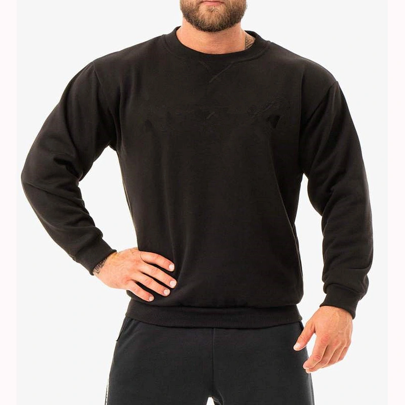 Custom Wholesale oversized Gym Crew Neck Sweat Shirts Men Crewneck Sweatshirt