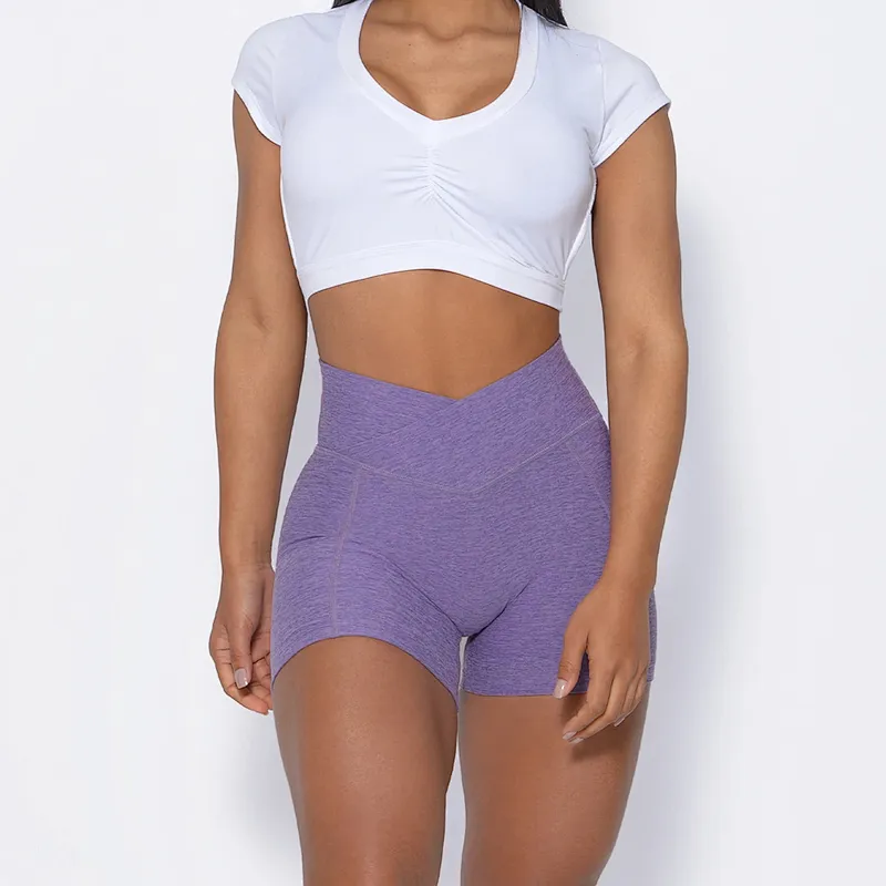 Custom Logo Printing Fitness Workout Gym Running Women's Shorts