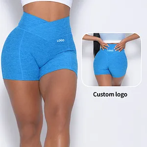Custom Logo Printing Fitness Workout Gym Running Women's Shorts