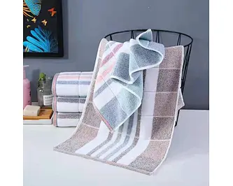 dobby bath towel with color stripe