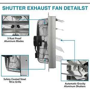 shutter exhuast fan 20 inch