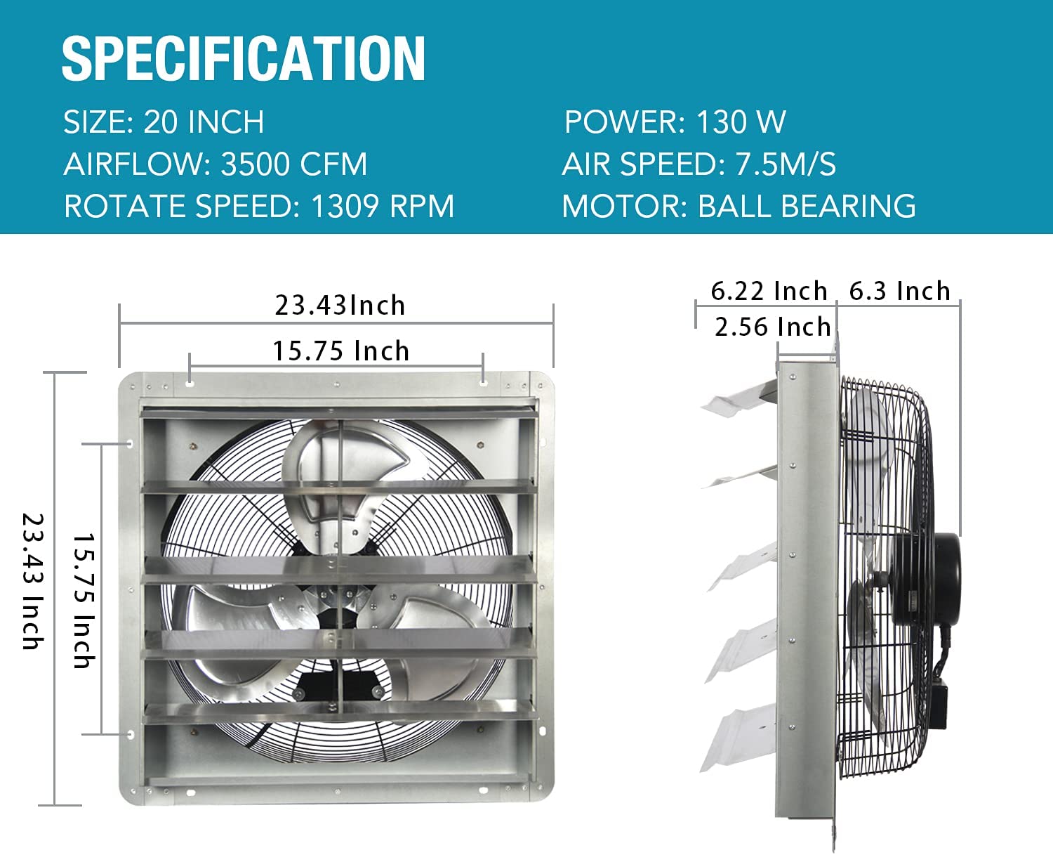 through wall exhaust fan