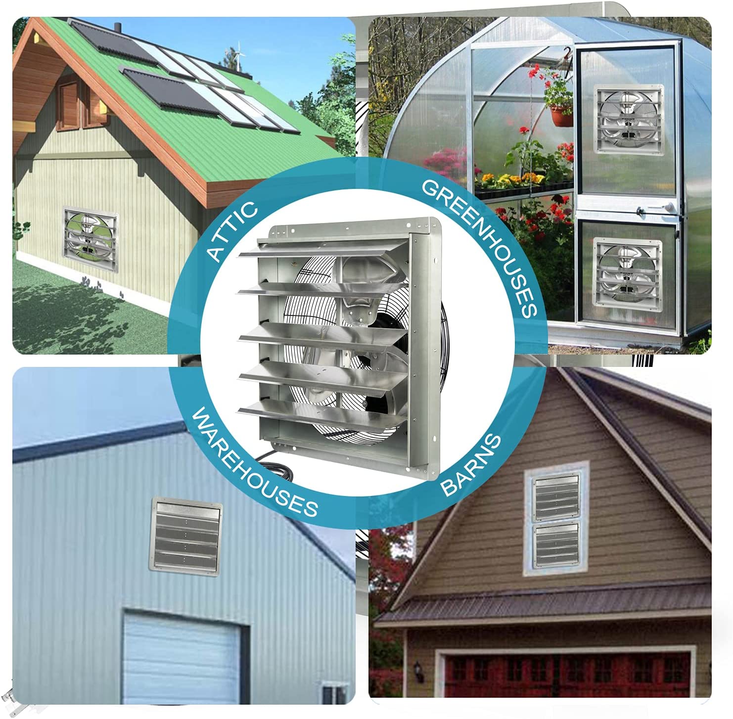 shutter exhaust fan for garage
