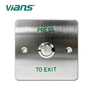 Stainless Steel Panel Door Switch Exit Push Button
