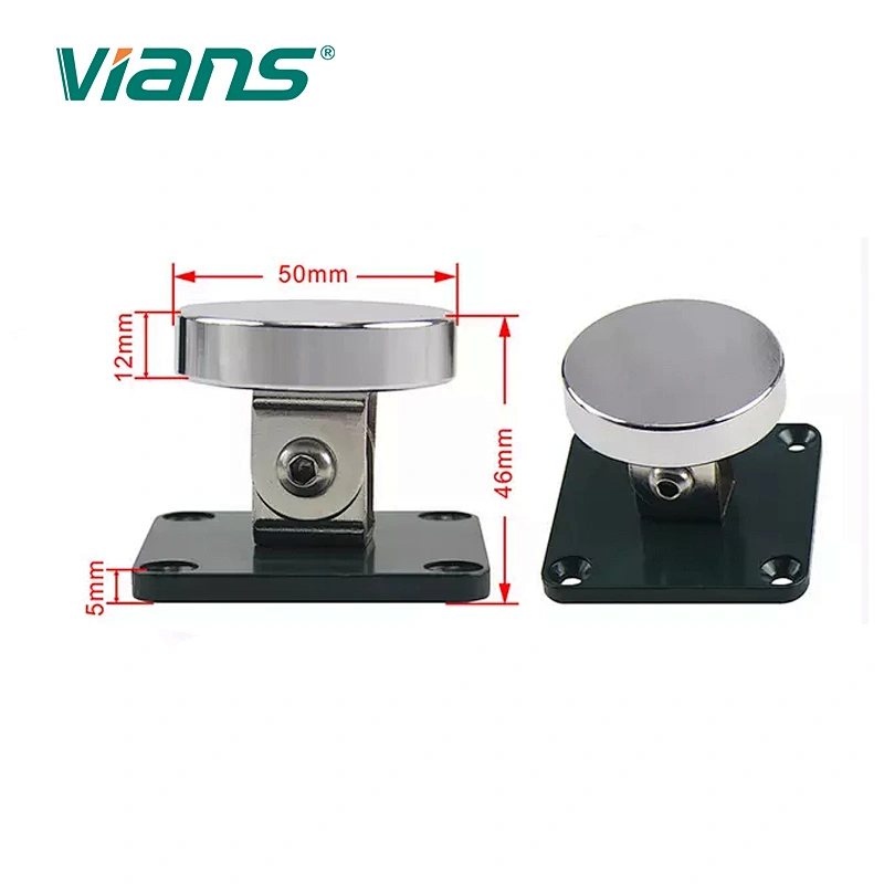 Security Zinc Alloy Magnetic Clamp Fire Door Catch Holder Stopper with Emergency Release Floor Wall Door Holder