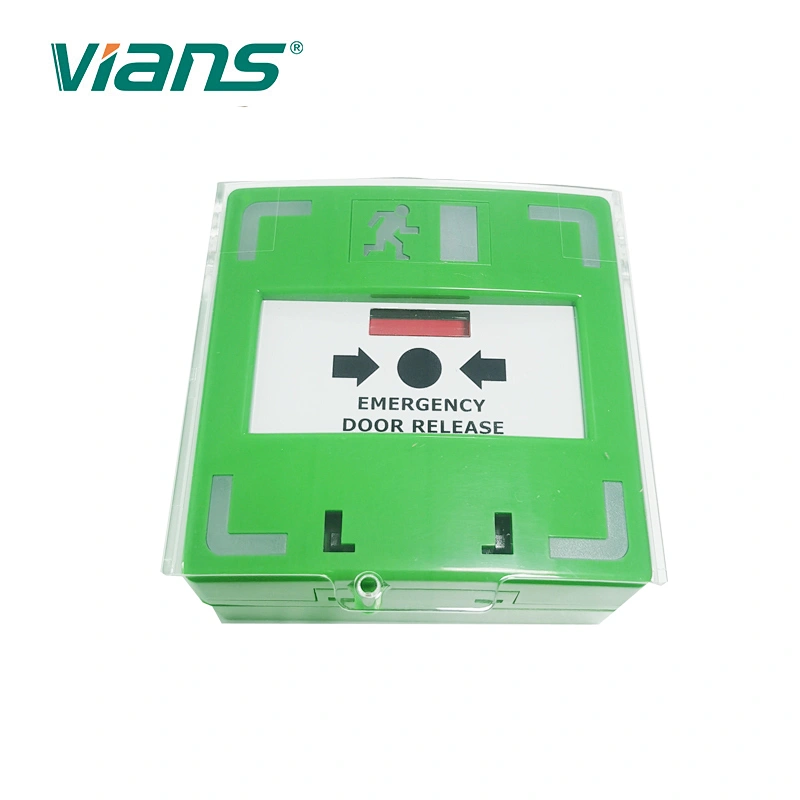 Break glass fire emergency exit door release button with LED