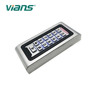 Outdoor Waterproof metal standalone rfid card access control system keypad
