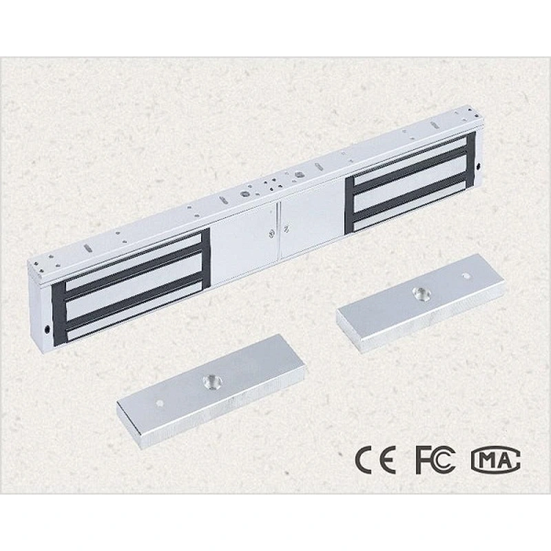 Double door electro magnetic lock 500KG  with LED lock signal output