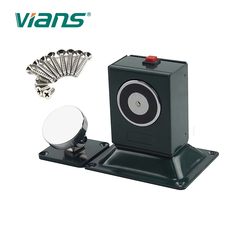 Security Zinc Alloy Magnetic Clamp Fire Door Catch Holder Stopper with Emergency Release Floor Wall Door Holder