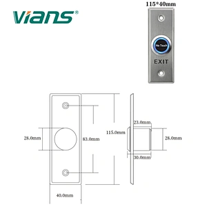 Touchless Acccess Control System Wave to open Infrared Sensor Switch Exit Button