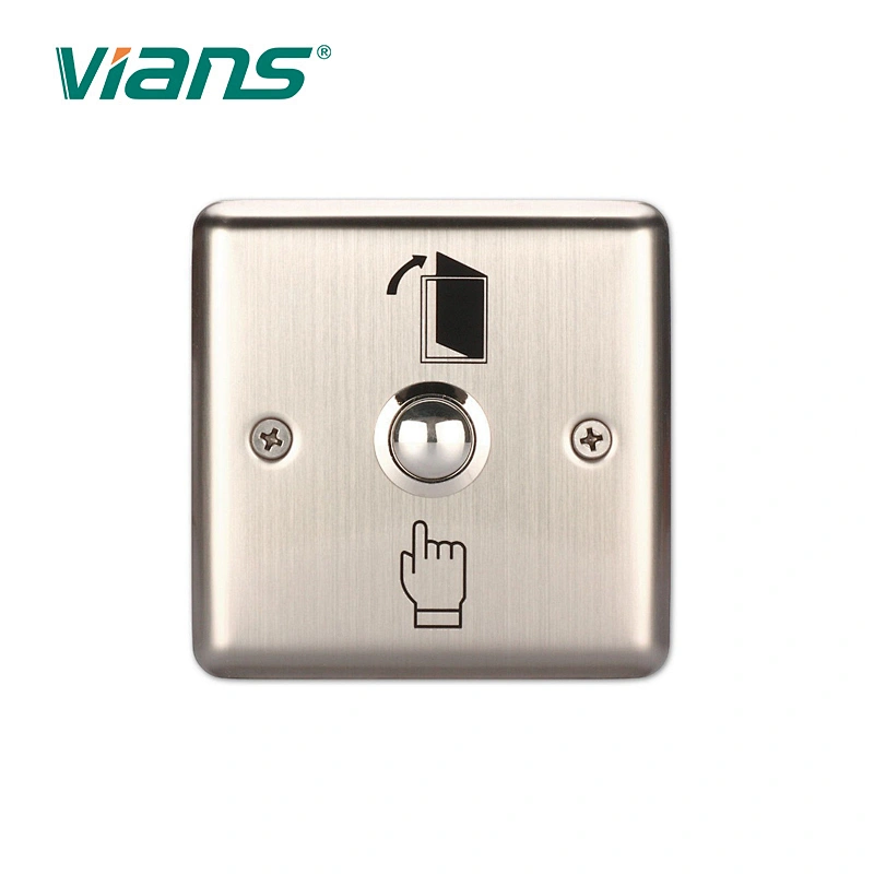 Blue Night Luminous Stainless Steel 36VDC Push Button Switch