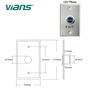 Touchless Acccess Control System Wave to open Infrared Sensor Switch Exit Button