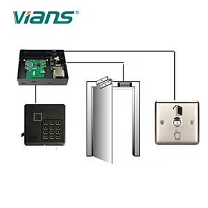 280KG ZL Type Bracket Electric Magnetic Lock  toward inside Opening Doors
