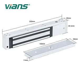 12V 24V adjustable 280KG 600Lbs door magnetic lock for outdoor