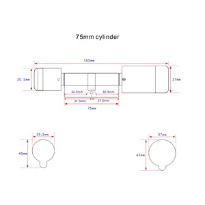 European password smart door lock cylinder with Lora gateway