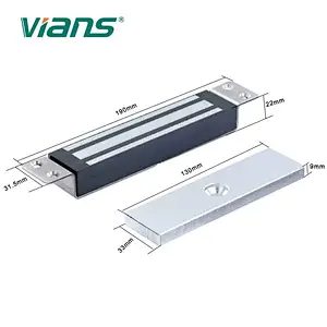 180KG Single Door Magnetic Lock With Mortise Mount