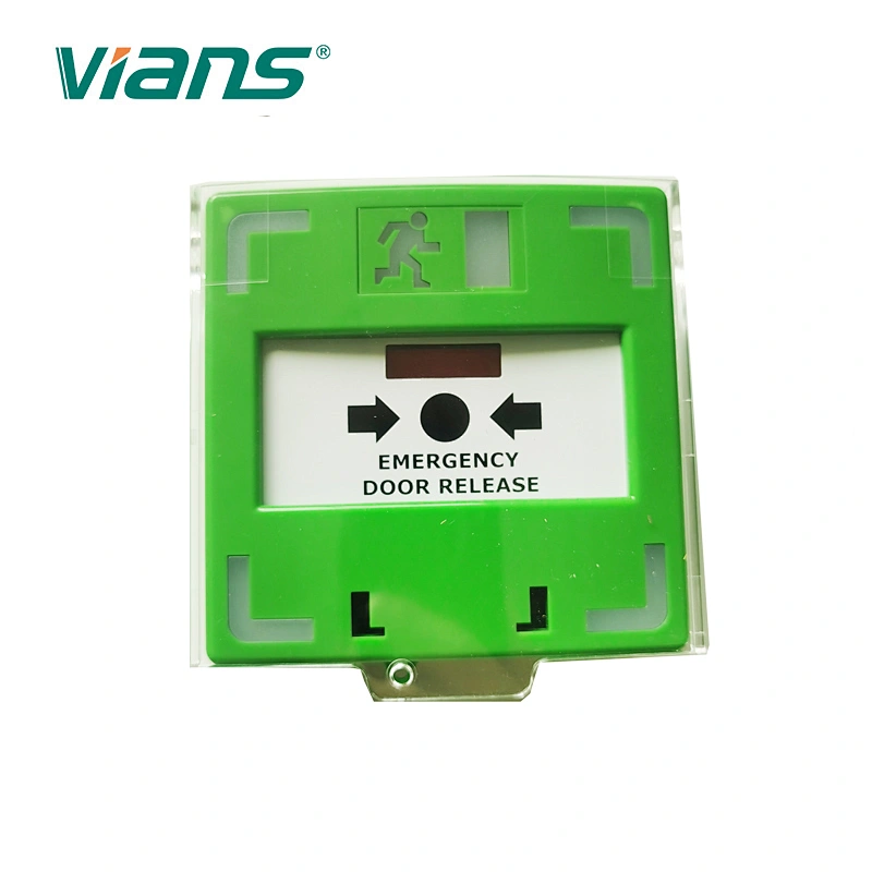 Break glass fire emergency exit door release button with LED