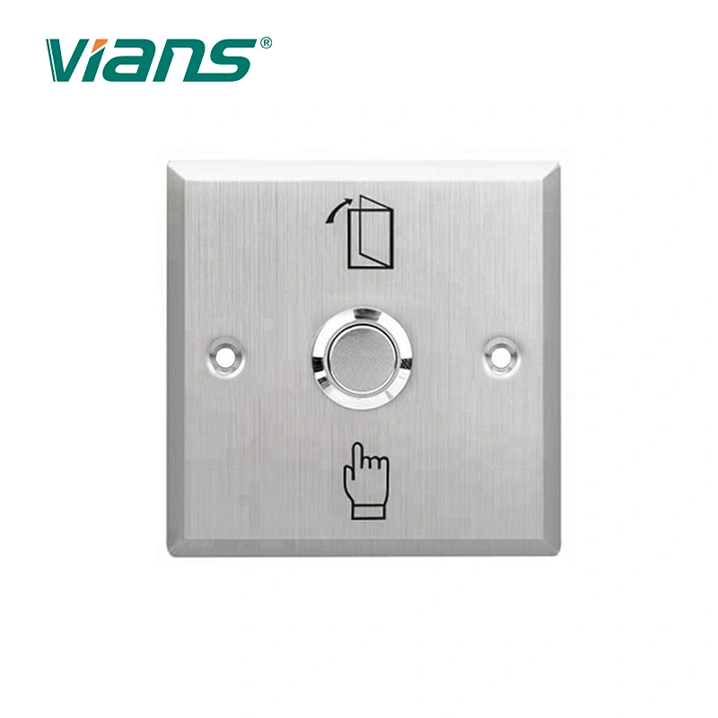 Blue Night Luminous Stainless Steel 36VDC Push Button Switch