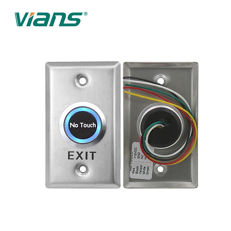 Infrared No Touch Access Solution LED Indicated NO COM NC Push Switch Button