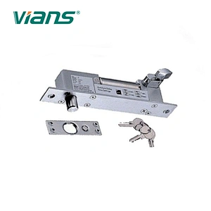 Adjustable Electric Bolt lock with cylinder and keys electric drop bolt lock