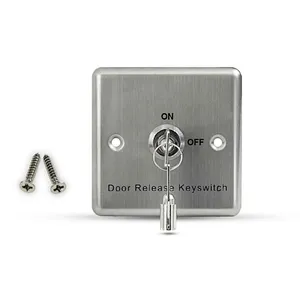 Stainless steel Door Release Button with Key for access control system