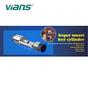Smart euro door lock cylinder for doors Lora Gateway Keyless door lock