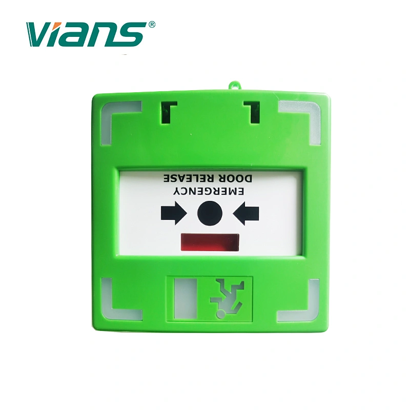 Break glass fire emergency exit door release button with LED