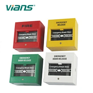 Exit Button Emergency Break Glass Manual Fire Alarm Call Point