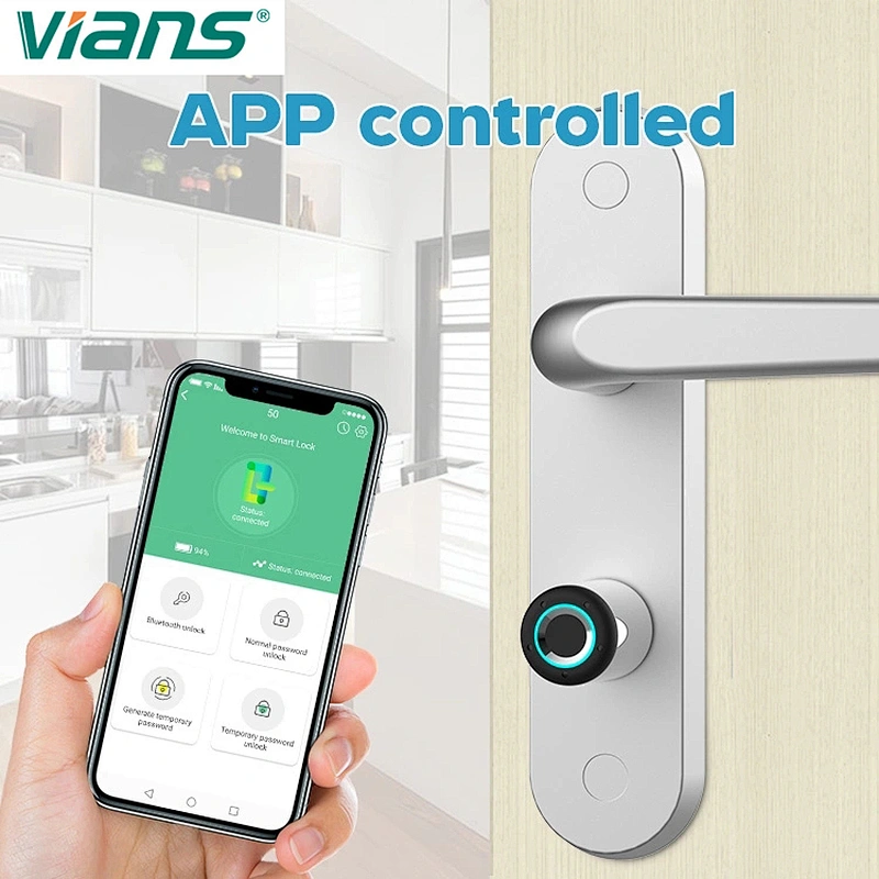 Smart Home Door Lock Cylinder Lora with Software for Hotel