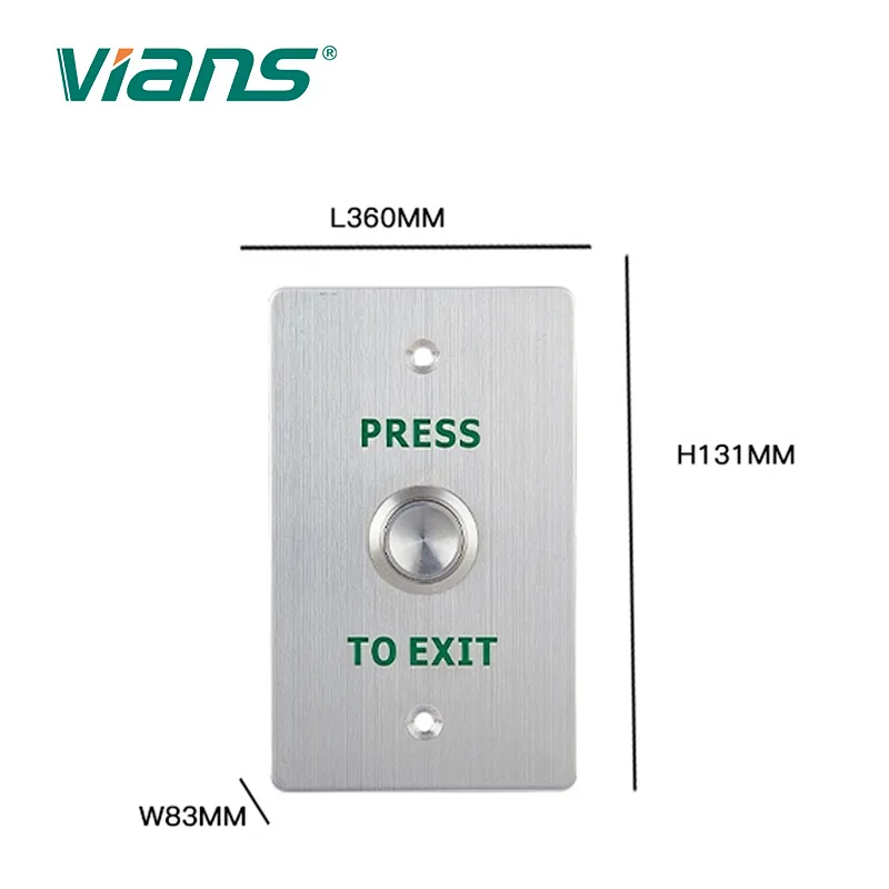 Stainless Steel Door Access Control Exit Push Button