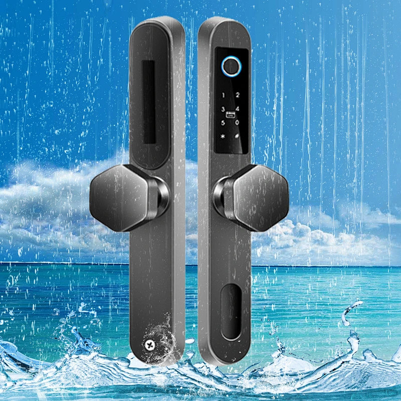 VIANS Waterproof  TT APP Stainless steel Digital Outdoor lock card broken bridge lock KFC smart HOME lock