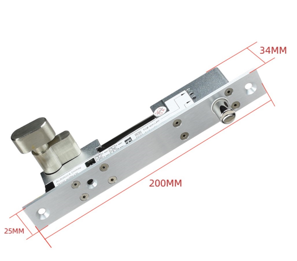 VIANS 9 Wires Adjustable Fail Secure Deadbolt Lock With Keys Timer Signal Feedback Electric Drop Bolt Lock