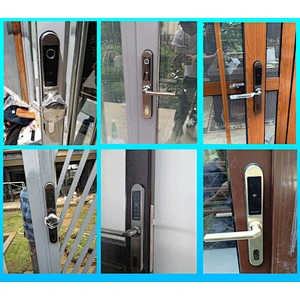 VIANS Waterproof  TT APP Stainless steel Digital Outdoor lock card broken bridge lock KFC smart HOME lock
