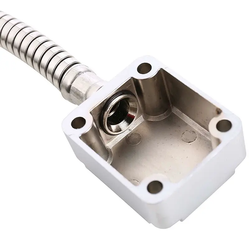 VIANS Exposed Mounting Protection Sleeve spring Cable Stainless Steel Hidden Wire Line Protect Armored Metal Tube door loop