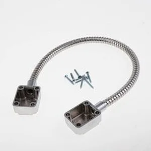 VIANS Exposed Mounting Protection Sleeve spring Cable Stainless Steel Hidden Wire Line Protect Armored Metal Tube door loop