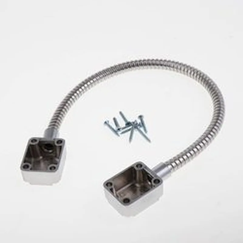 VIANS Exposed Mounting Protection Sleeve spring Cable Stainless Steel Hidden Wire Line Protect Armored Metal Tube door loop