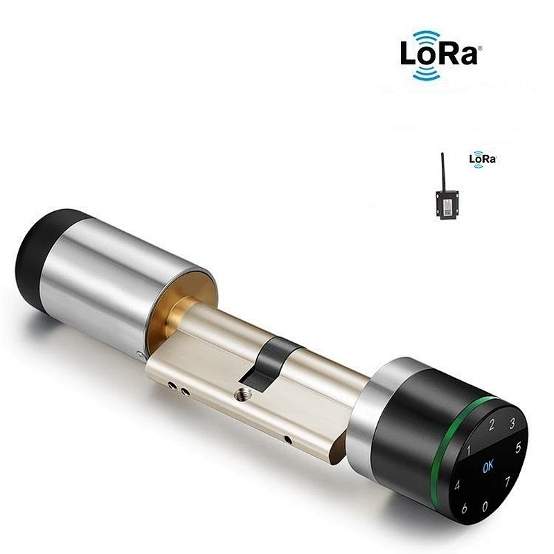 VIANS Lora Smart lock cylinder for smart home/hotel Smart euro Profile cylinder lock with hotel management system