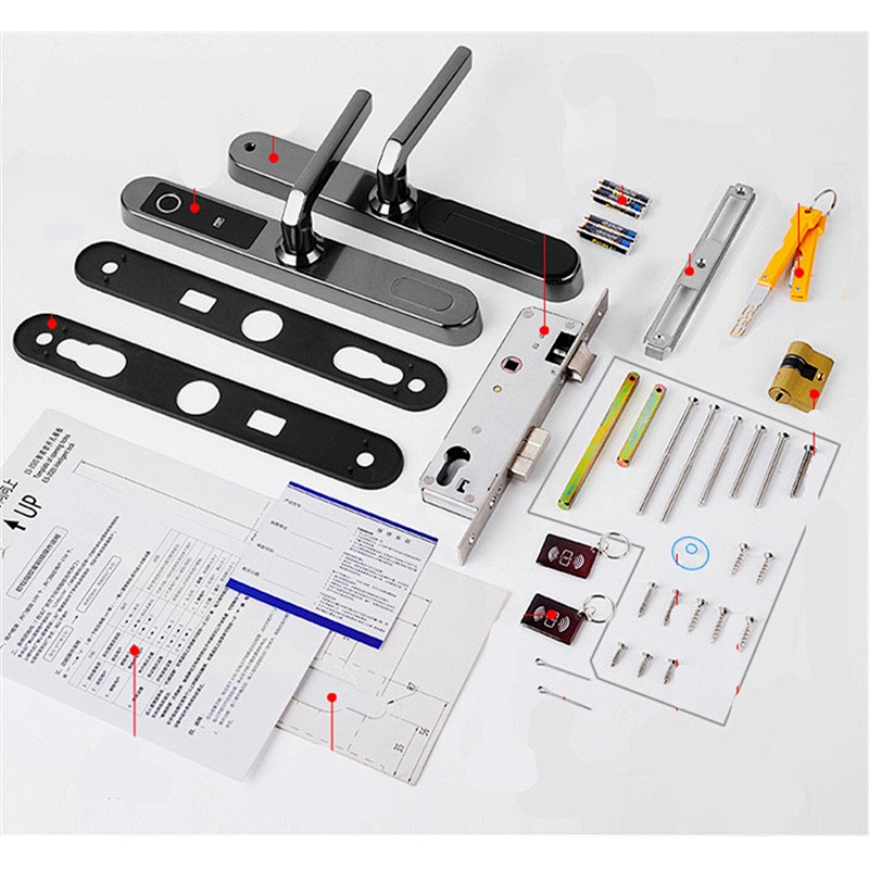 VIANS Waterproof  TT APP Stainless steel Digital Outdoor lock card broken bridge lock KFC smart HOME lock