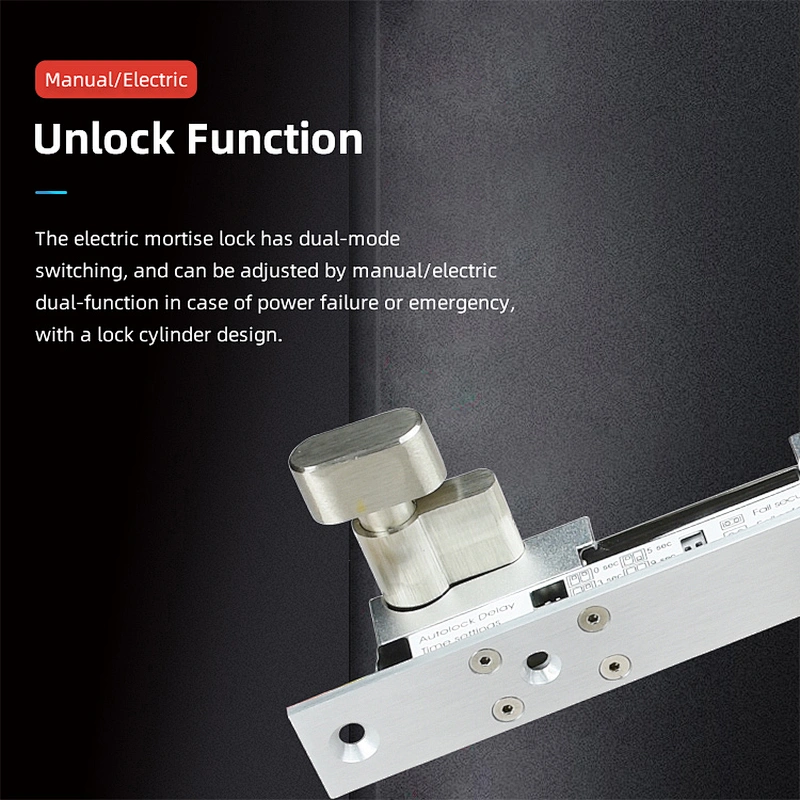 VIANS 9 Wires Adjustable Fail Secure Deadbolt Lock With Keys Timer Signal Feedback Electric Drop Bolt Lock