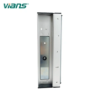 VIANS 600lbs Door Handle Electromagnetic Lock Power Indicator Light With Exit Push Button Lock handle 280KGS EM lock