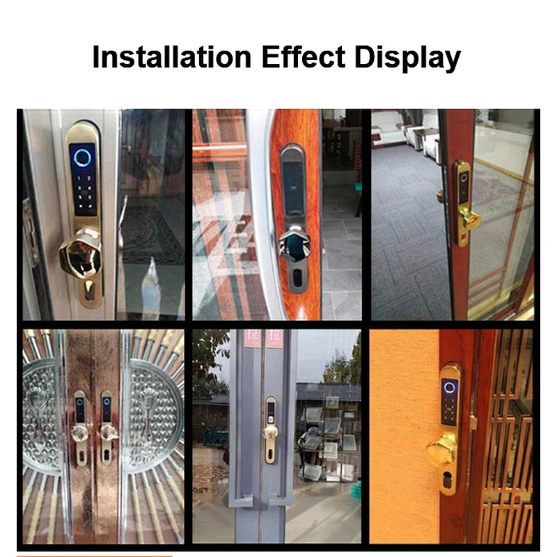 IP65 TT lock Control Electronic Card Apartment Outside Sliding Waterproof Security Stainless steel 6590 Mortise Smart Lock