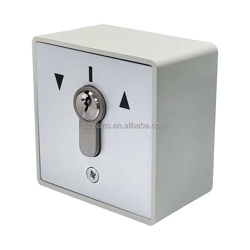 Popular Button For Europe Market Automatic Gate Key Switch Customized cylinder Key switch