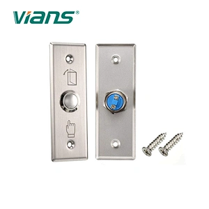 VIANS Door Exit Push button Stainless Steel Release Button Access Control system mini smart home Exit Button