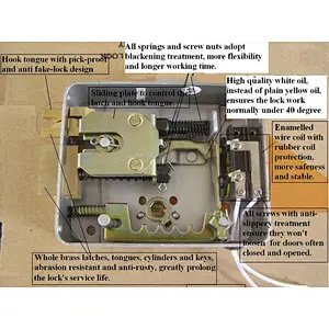 VIANS Double Cylinder Door Cylinder Lock Access Control System Home Security Electric Motor lock