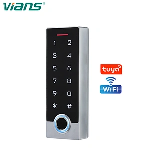 Tuya Wifi APP Fingerprint Password Swipe Card Unlock Metal Access Control All-in-one Smart Keypad