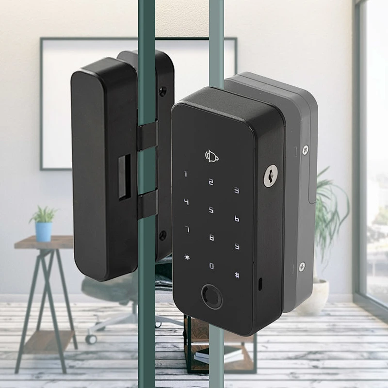 vians Hotel Fingerprint Key NFC Card Password Wifi Smart Deadbolt Lock Digital Biometric Intelligent Glass Door Smart Lock